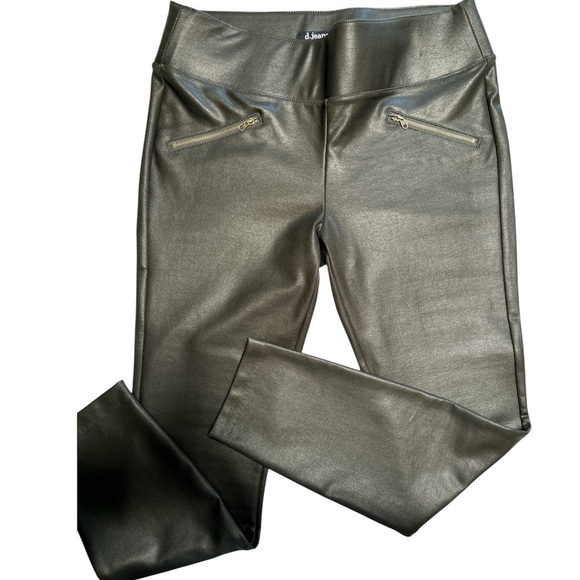 d. jeans Metallic Gray Leggings - Picture 1 of 7